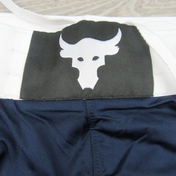 Under Armour Project Rock Training Boxing Shorts Size XL Blue NEW - Picture 5 of 9